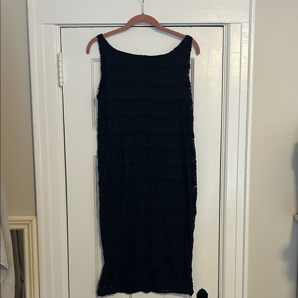 Elegant Navy Sleeveless Dress Maternity
